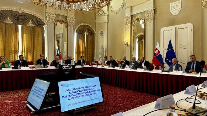 Peter Dulenčin na zasadnutí Rady vlády SR pre digitalizáciu verejnej správy a jednotný digitálny trh