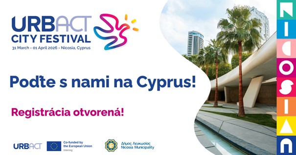 Urbact City festival 2026: registrácia je otvorená